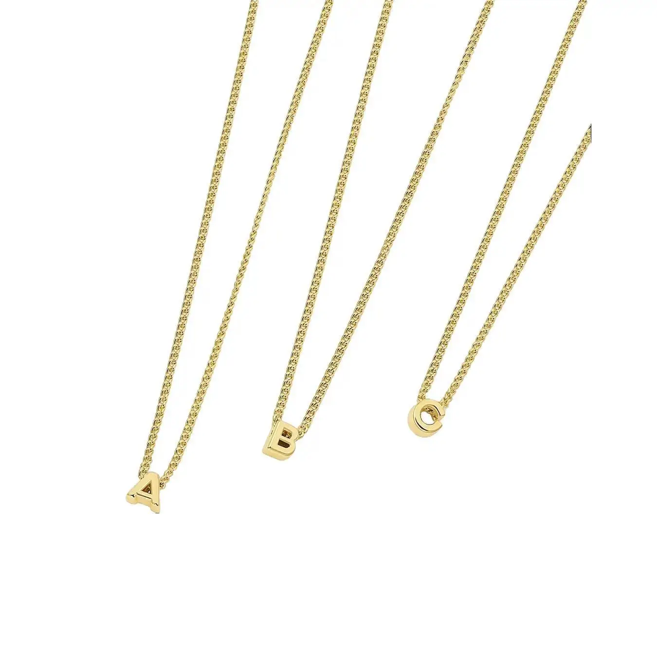 gorjana - Wilder Mini Alphabet Necklace - 18K Gold Plated Initials - Timeless Meaning jewelery - Everyday Layer