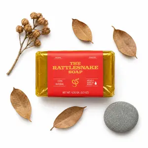 Rattlesnake Soap 2 Pack Deep Cleansing  Bar Soap for Skin Care Traditional Herbal Formula Refreshing Revitalizing
