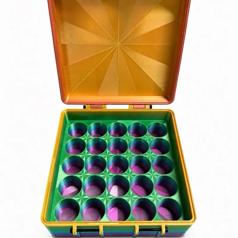 20ml Snap-Shut Organiser Boxes Set, 25-Count Home Storage Solution Lightweight