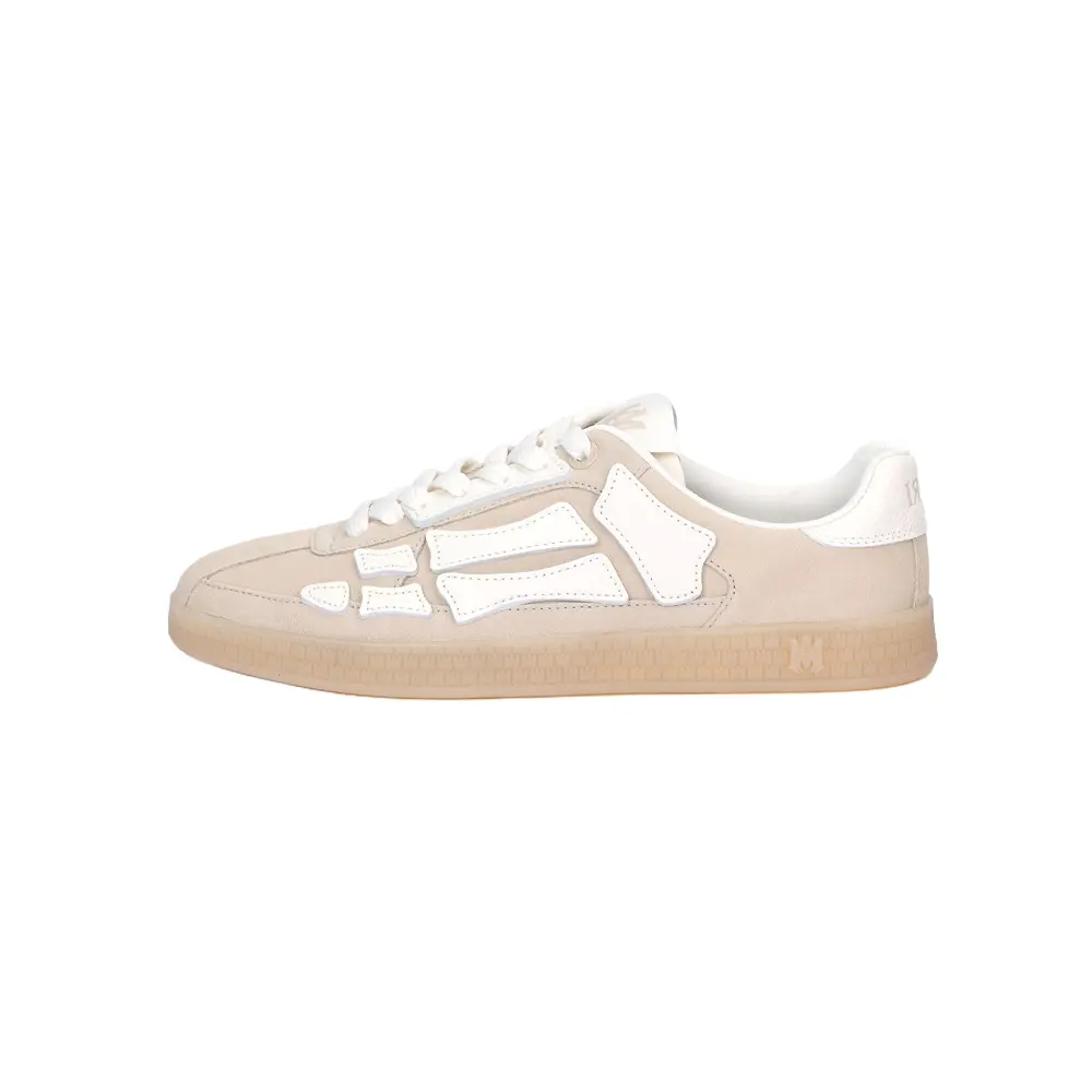 AMIRI Suede Round-Toe Lace-Up Low-Top Skate Shoes for Men in Beige Trending Shoes, House White Official Shoes to Get / Maison Mihara