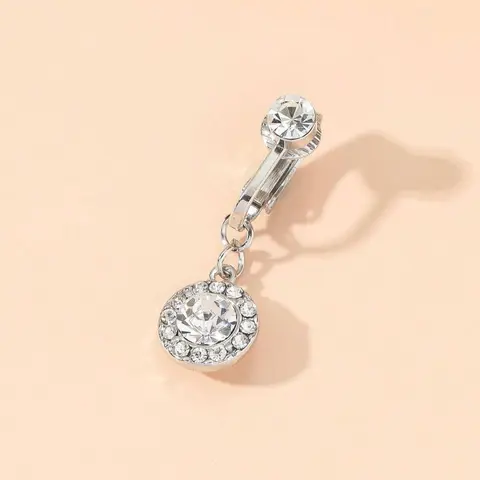 Fashionable Fake Belly Ring, Fake Belly Button Piercing, Fashion Jewelry for Party, Daily Clothing Decor, Trendy All-match & Exquisite Jewelry for Birthday Gift, Body Piercing Jewelry, Belly Piercing Jewelry, Body Jewellery