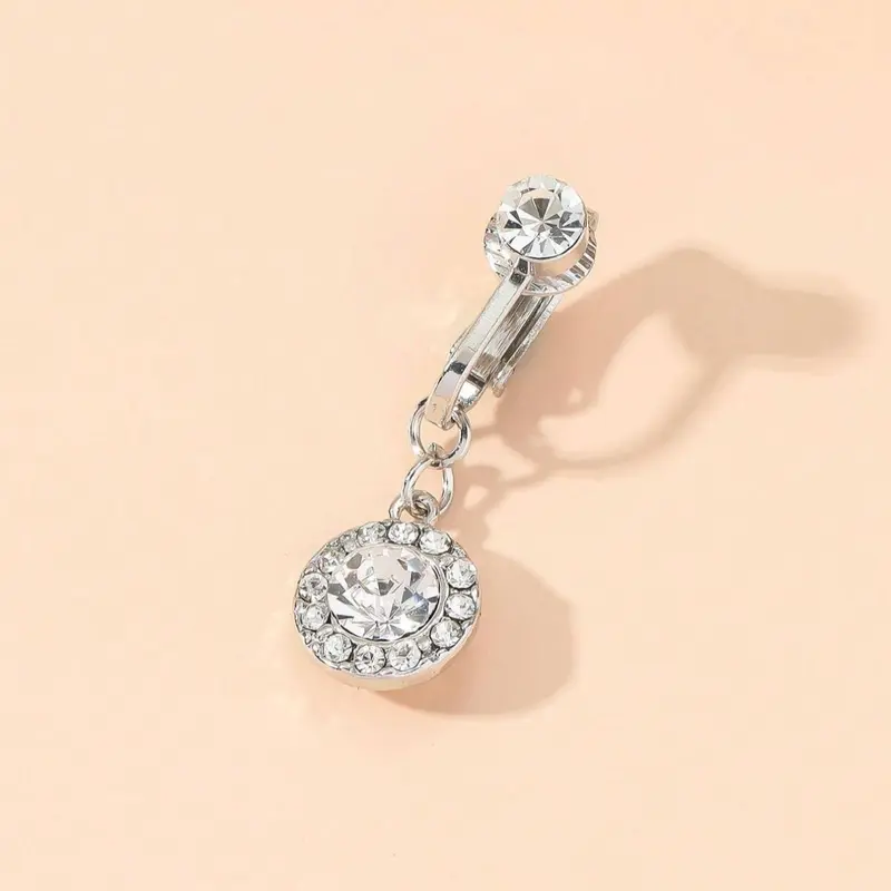 Fashionable Fake Belly Ring, Fake Belly Button Piercing, Fashion Jewelry for Party, Daily Clothing Decor, Trendy All-match & Exquisite Jewelry for Birthday Gift, Body Piercing Jewelry, Belly Piercing Jewelry, Body Jewellery