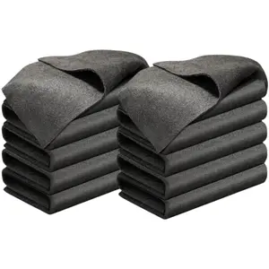 10 Pack Thickened Magic Cleaning Cloths – Reusable Streak-Free Microfiber Miracle Cleaning Rags, Lint-Free Glass & Window Cleaning Towels for Kitchen, Cars, Mirrors, Bathroom & Household Cleaning (30×30CM, Grey)