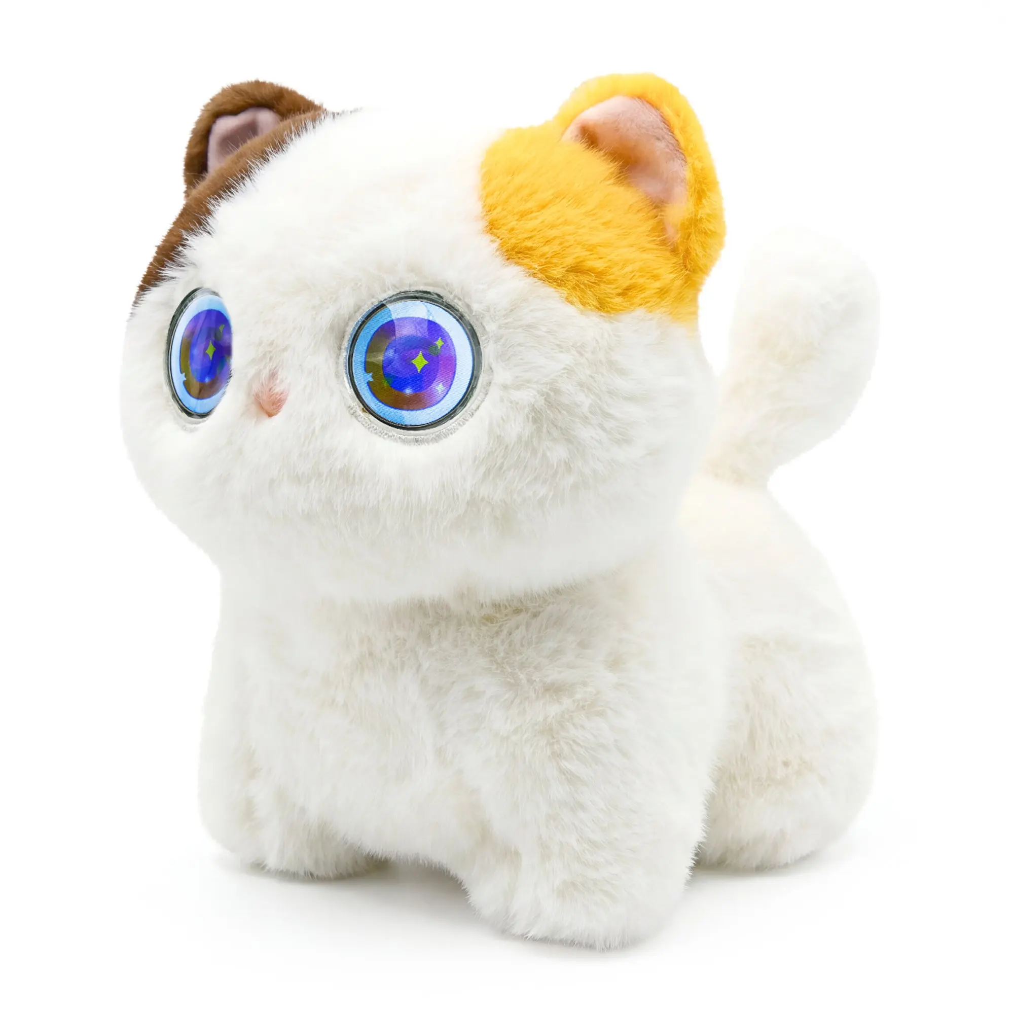 Contixo Pixie-Paw Smart Interactive Plush AI Cat – Powered by ChatGPT AI, Voice & Touch Responsive, Expressive Screen Eyes, Head Petting & Tail Wagging AI Companion Stuffed Animal for Kids