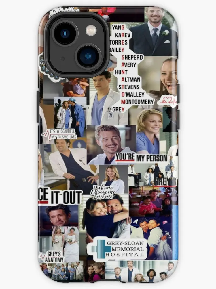 Glitterpinkcamo It'S A Beautiful Day To Save Life Grey Doctor Grey Anatomy Collage Phone Case Phone Cover Hard Cases Accessories Protection