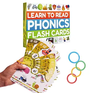 Phonics Flash Cards - Learn to Read in 20 Phonic Stages - Education for Kids Ages 4-8 Kindergarten 1st 2nd Grade