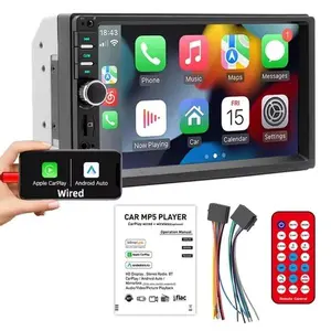 2 Din 7" BT USB TF FM Mirror Link Android Auto Carplay Touch Screen Auto Audio Stereo Receiver Car Radio Multimedia MP5 Player Autoradio