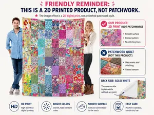 Vintage Boho Patchwork Floral Throw Blanket, Colorful Mixed Print Cozy Throw Blankets for Couch and Bedroom, Bohemian Home Decor Gift with Summervibes, Blankets For Bedroom King Size 1000 Thread Count Sheet Set Silk Satin Fitted Bed patchwork sacks