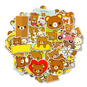 Rilakkuma Pack 20 PCS Stickers Prited Meme Funny Graphic Waterproof Stickers Pack, Decorative Car Wall Bottle PC Book Vinyl Stickers Decal