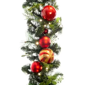 Christmas Classic Red & Gold Garland - 9 Foot