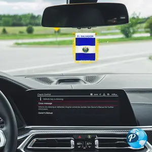 El Salvador Mini Banner Flag Car Decals Car Hanging Decoration