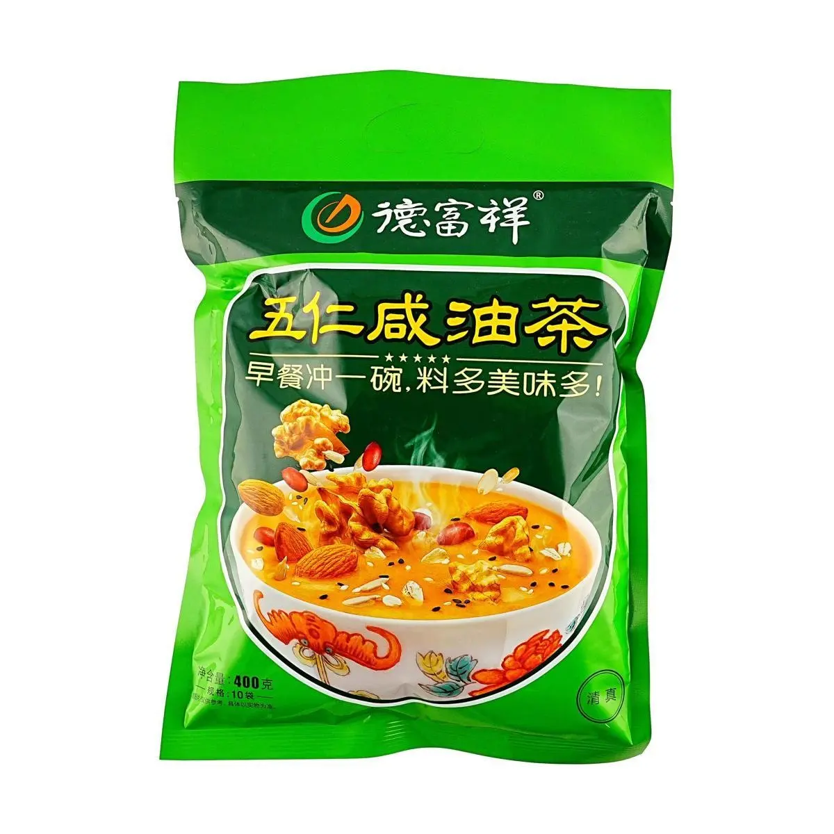 DEFUXIANG Five Nut Savory Oil Tea 14.1oz Northwest Specialty Xi'an Breakfast Meal Replacement Halal