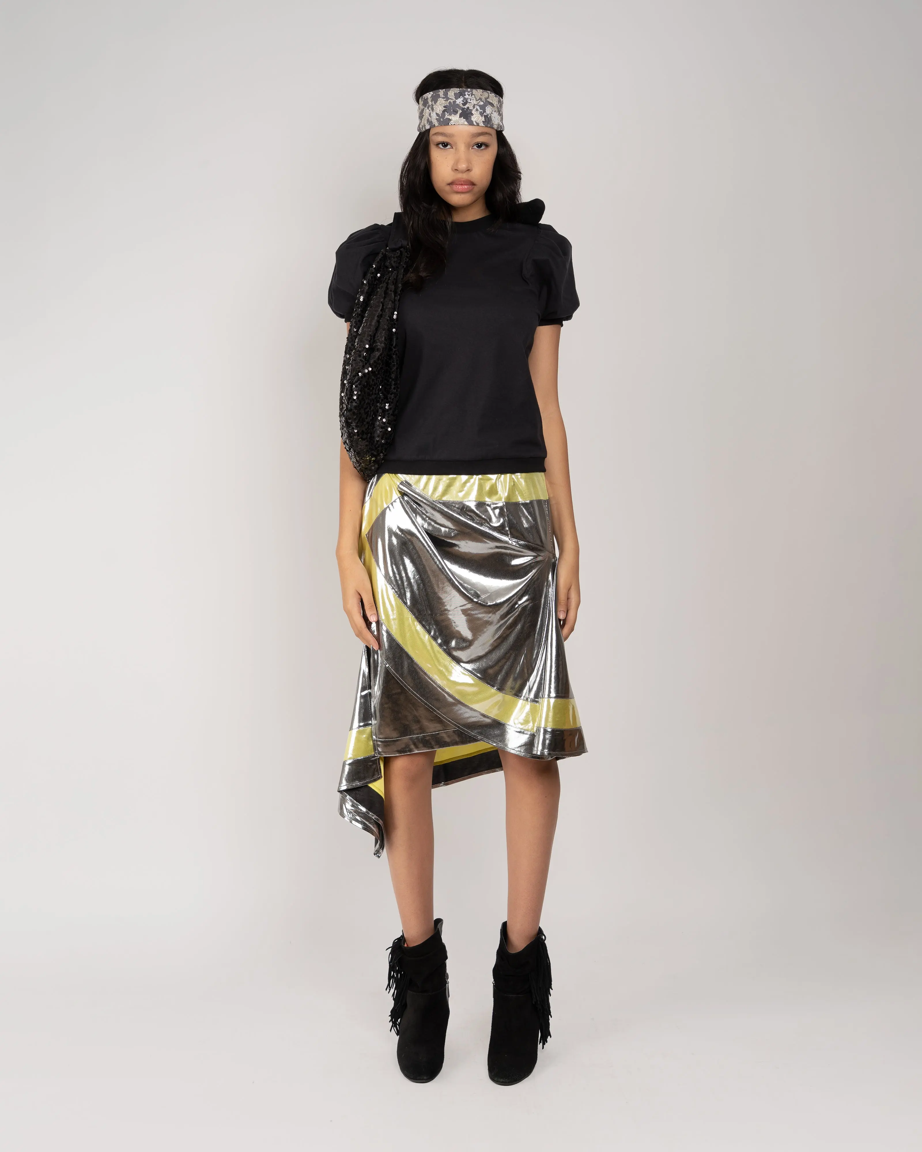 Metal Scarf Skirt