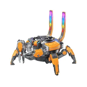 Mechanical Crab speaker, Waterproof，Bluetooth5.0, 10W Stereo Sound，multi-functional, mechanical lighting, Deep Bass，for party，Christmas gifts, Audio