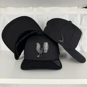 Gallo black plate SnapBack hat-black