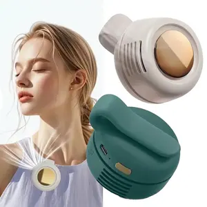 EOWULFROST Portable Small Fan, USB Rechargeable Electric Fan, Handheld Leafless Electric Fan, Summer Fan, Suitable for Gifts