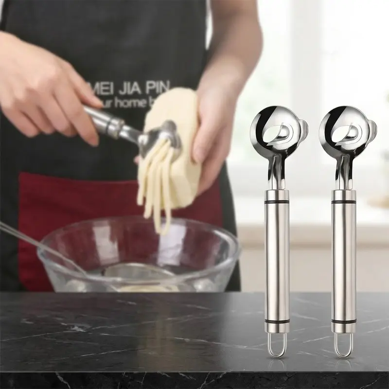 🥢 Perfect Shaved Noodles | 2 Pc Chinese Noodle Cutter Knife | Stainless Steel Dough Slicing Tool