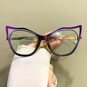 Katrina Glasses - Colorful Cat-Eye Frame with Gradient Design for Stylish Vision Comfort