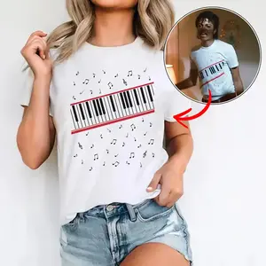 April Shirt for Fan, Beat It Michael T-shirt, Jackson Beat It Piano Keys T Shirt, King of Pop Music Tee