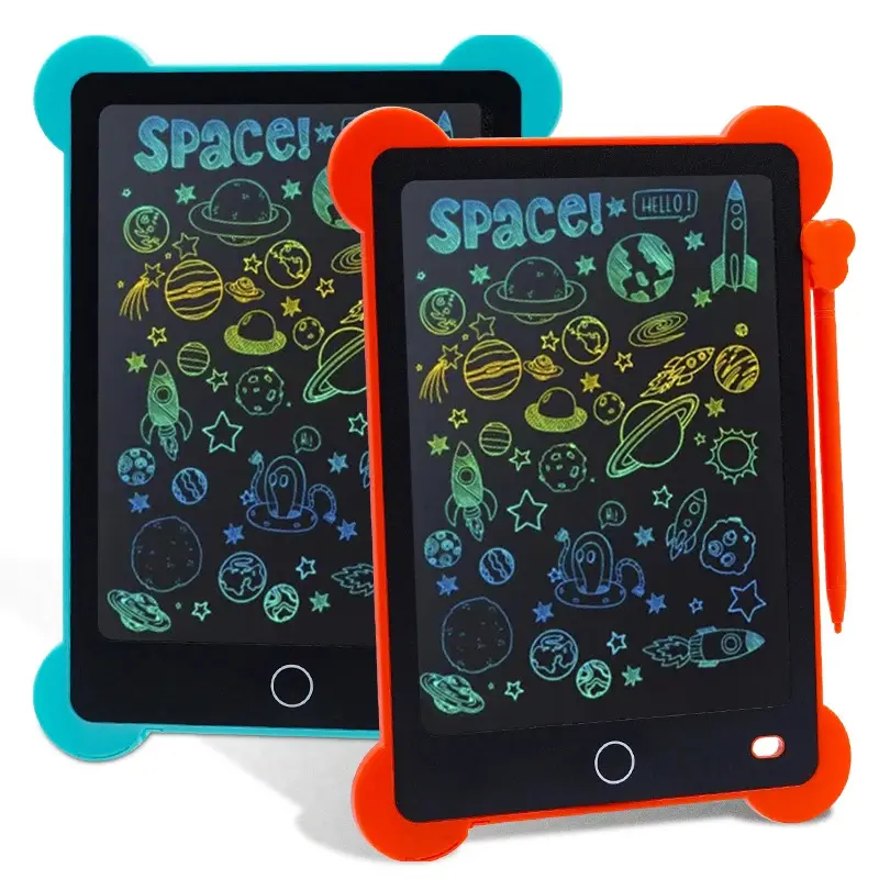MIHUA 8.5 in Cartoon Handheld Digital Writing Tablet for Kids, ABS Graphic Drawing Board with CR2025 Battery, Eye-Protective LCD Screen, Slide Lock Educational Toy with Screen Protection