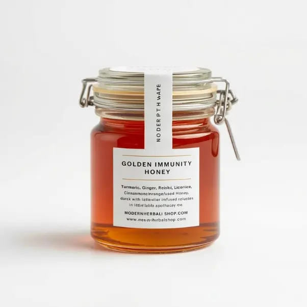 Golden Honey Botanical Infusion - Turmeric, Reishi & Spiced Herbal Honey