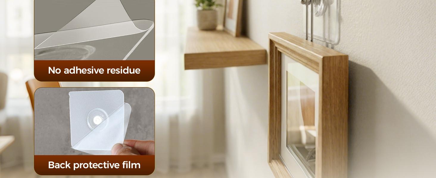 8/16 Pcs No-Drill Screw Stickers, 2026 Upgraded Reusable Drill Free Adhesive Hooks, Removable Nail Free Wall Hangers, Picture Hangers Without Nails for Wall Mount, Bathroom, Home, Kitchen.