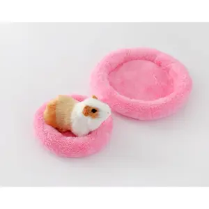 Hamster Bed Soft Warm Cushion for Small Animal - Comfortable Sleep Mat Pad for Guinea Pigs/Hedgehog/Squirrel/Mice/Rats/Chinchilla Nest House