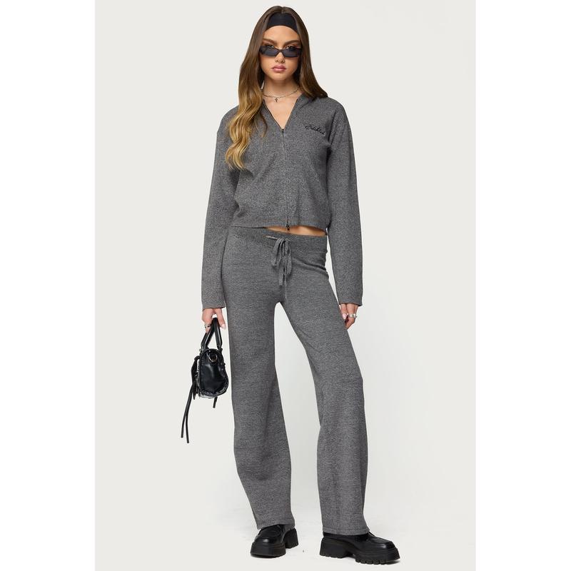 Ayah Straight Leg Knit Pants