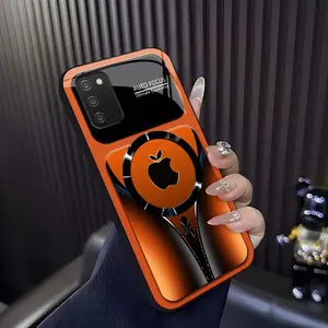 Suitable for [Galaxy A03s]high-end phone case ，Luxury Flowing Light Aesthetic Magsafe Case Anti-Scratch Magnetic Glass Cover YM99