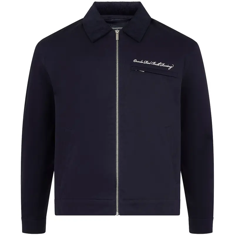 Red Bull Racing F1 Heritage Script Work Jacket - Navy