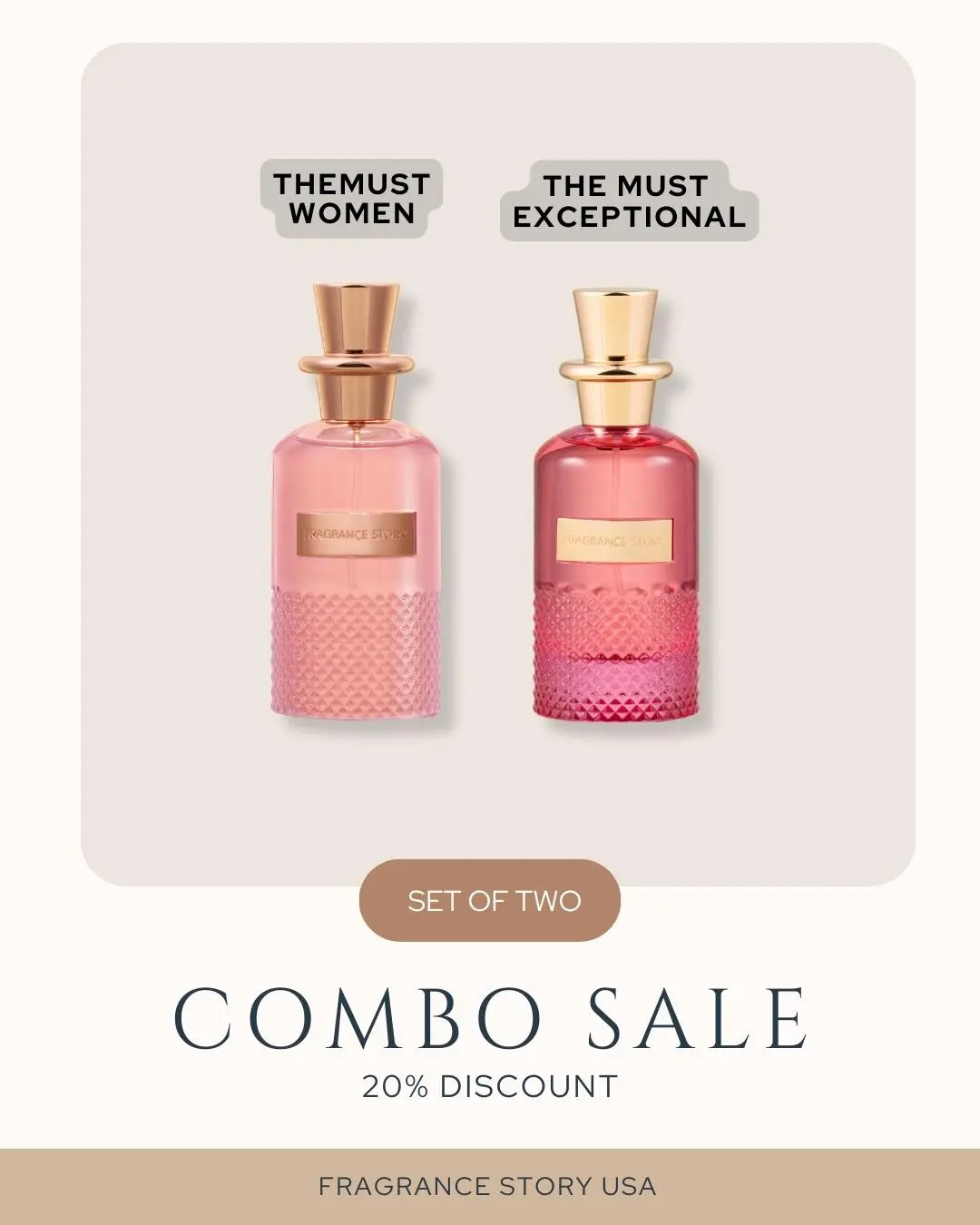 Fragrance Story The Must Women & The Must Exceptional 3.4FL Oz