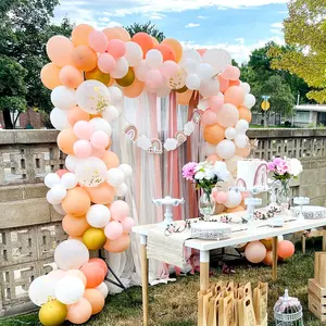 Balloon Arch Strip Kit for Garland, 32.8 Feet Balloon Tape Strips and 200 Glue Point Dot Stickers for Party Wedding Birthday Baby Shower Decorations