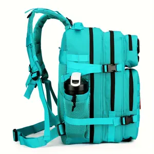 1 11.89 Gallon MOLLE Backpack, 3-Day Bug out Bag, Hiking Hiking Travel Canvas Backpack