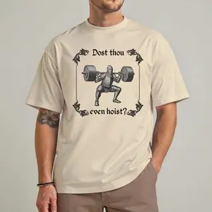 Funny Gym TShirt, Dost Thou Even Hoist, Medieval Knight T-Shirt, Ren Faire, Funny Medieval Tee, Funny Gym T-Shirt, Gym Rat Gift
