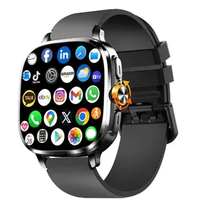 Vibration English version smartwatch with SIM card 2.4inch Rotating camera heart rate blood pressure NFC access control S99