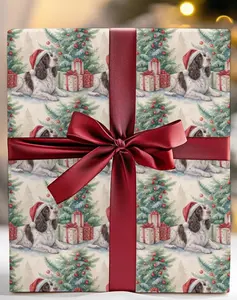 Springer Spaniel Christmas Wrapping Paper: Holiday Dog Gift Wrap