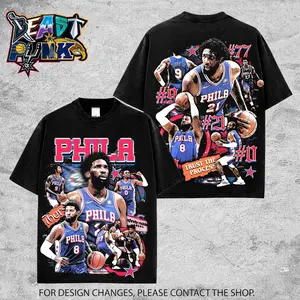 Vintage 76ers Graphic Tee For Sixers Nation. Trust The Process Philly Basketball Streetwear Shirt, Oversized Unisex Fan Tee Gift for Men & Women