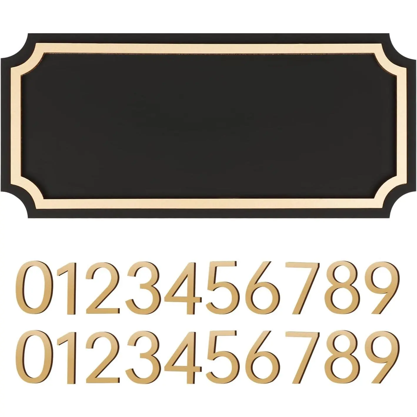 House Address Plaques for Outside - Personalized Address Signs for Mailbox, Apartment, Office, Classroom, Hotel, Garden (Contains Two Sets of Numbers from 0-9)
