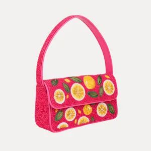 Chica Limon Beaded Handbag
