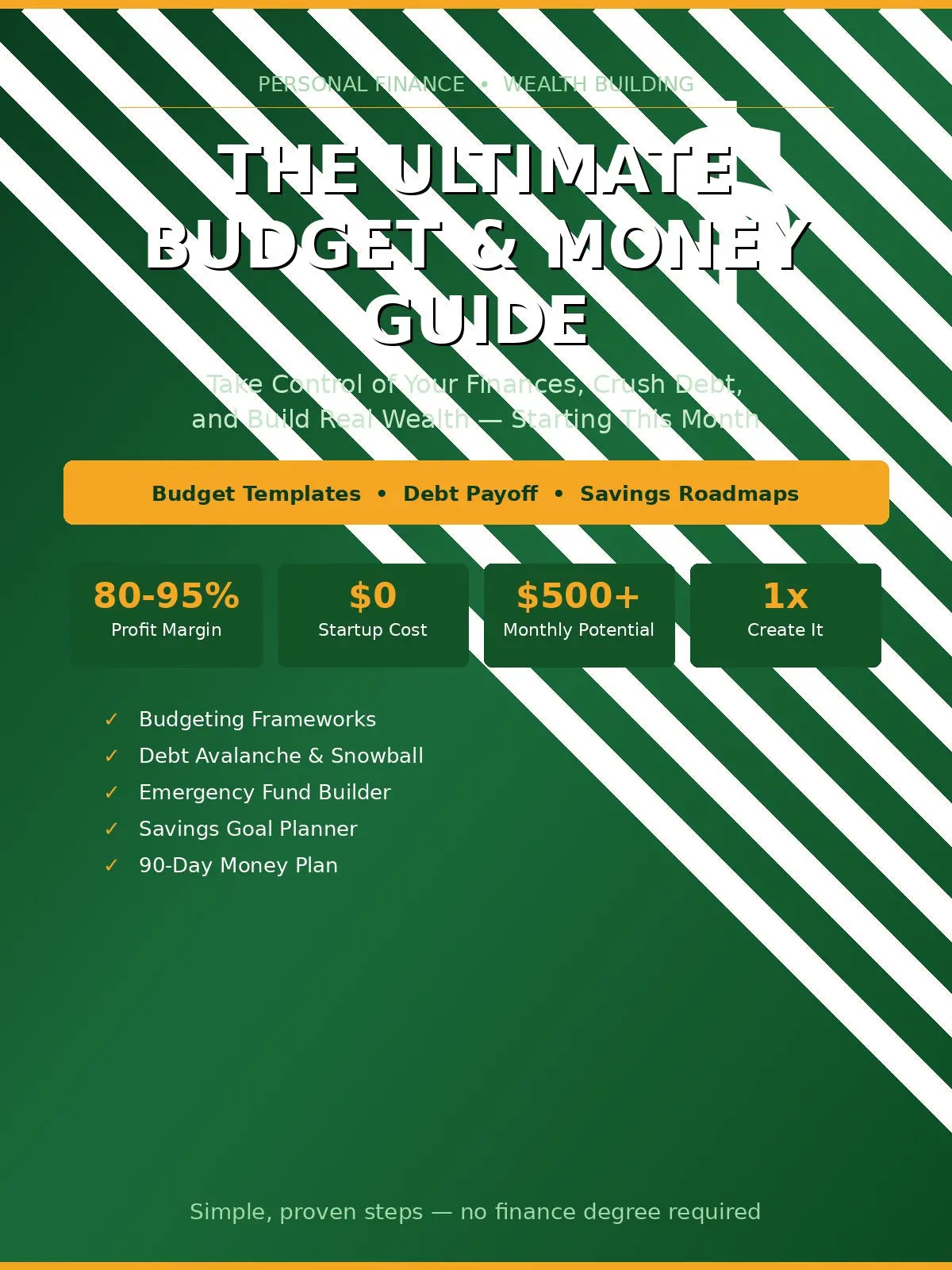 The Ultimate Budget & Money Guide — Step-by-Step PDF | Budgeting for Beginners | Debt Payoff | Savings Plan