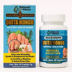 Quita Hongo | Anti-Fungus Herbal Solution – Solución Herbolaria para Hongos en las Uñas | Nail Health Support & Natural Fungal Defense | 60 Cápsulas, 1g
