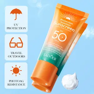 SPF 50+ PA++++ Water Resistant Sunscreen Lotion, Non-Greasy, No White Cast, Fragrance-Free, 50ml