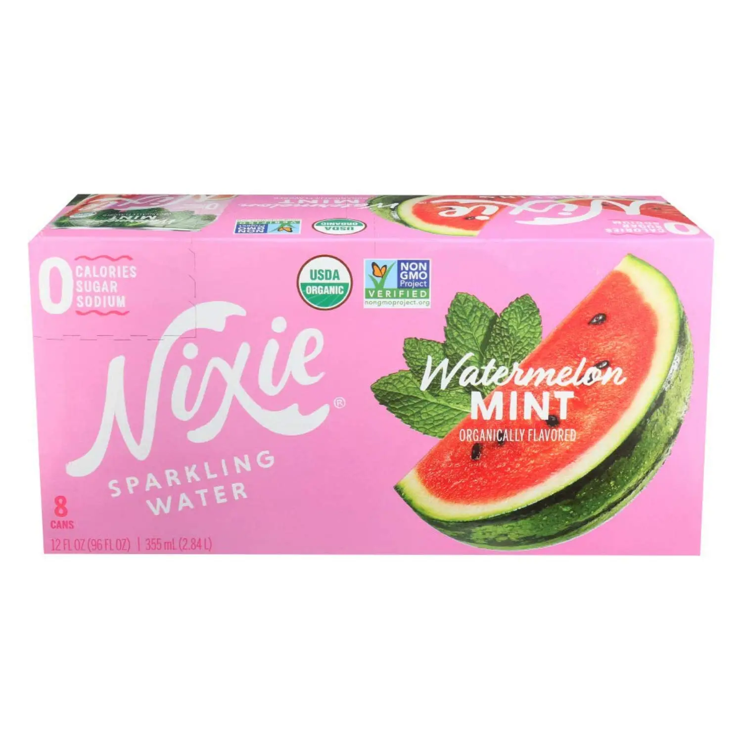 Organic Watermelon Mint Sparkling Beverage Drink, 8-Pack, 12 fl oz