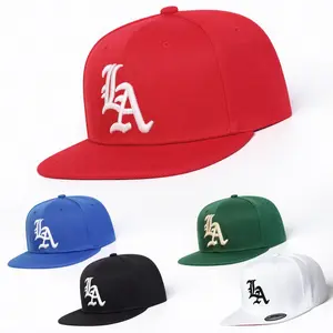 Premium Heavyweight 3D LA Embroidered Gothic Font Baseball Hat - Baseball Drip, Casual Daily Fashion Retro Streetwear Cap, High-Quality Summer Sun Protection Headwear