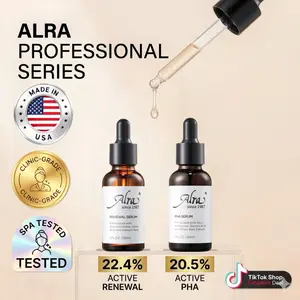 [ALRA]Professional-Inspired Multi-Acid Serum 30ml - USA Made High-Concentration Blend for At-Home Facial & Glass Skin Glow | Gentle Non-Irritating Care for Clogged Pores, Blackheads & Stubborn Troubled Blemish-Prone Skin