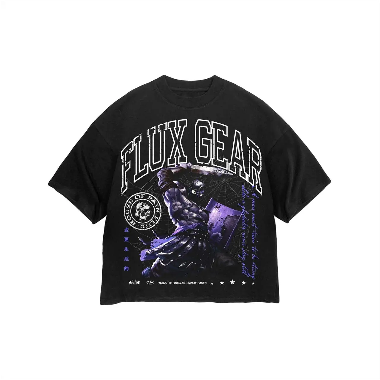 Spider Web Gladiator Graphic Tee Spider Web Gladiator Graphic Tee