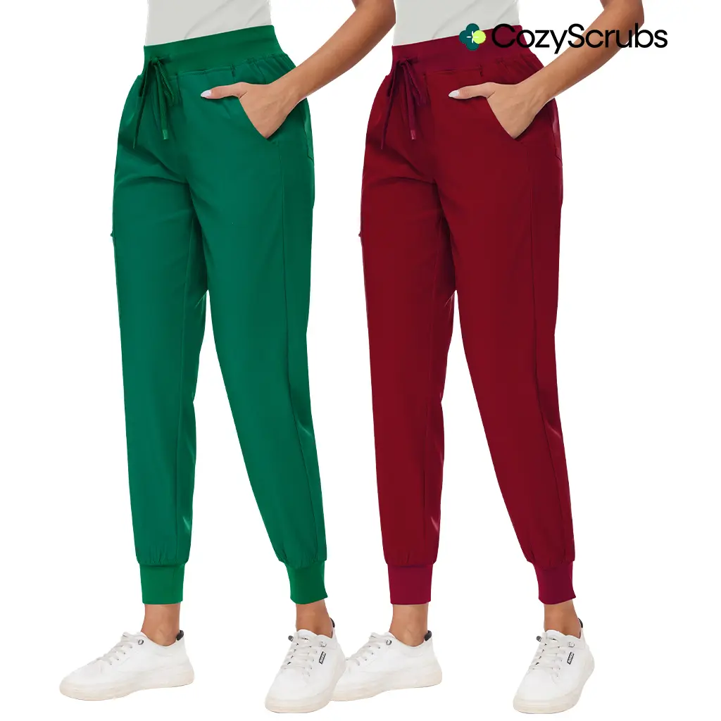 Burgundy/Hunter Green,L