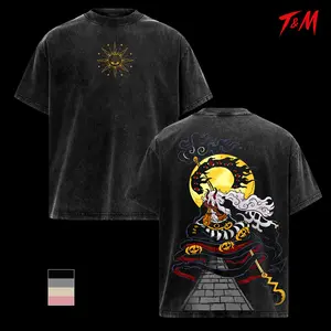 Imu Sama One Piece Reveal Washed Oversized T Shirt, Nerona Imu Face Anime Graphic Tee, Void Century Empty Throne Vintage Heavyweight Cotton Streetwear, OP Manga Fan Gift