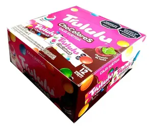 Trululu Chocolores Assorted – 12 Pack (360g / 12.7 oz) – White & Milk Chocolate Coated Candies – Imported from Colombia