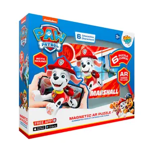 PAW Patrol HoloToyz AR Toys Collection – Interactive Tattoos, Stickers, Jigsaw Puzzles & Magnetic Cube Puzzle with 3D Augmented Reality Fun for Kids